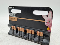 Ca. 14x verpakking a 10 batterijen, duracell, aaa - afbeelding 1 van  4