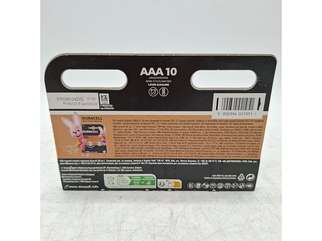 Ca. 14x verpakking a 10 batterijen, duracell, aaa - afbeelding 3 van  4