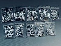 Ca. 1500x loodgewichten voor dropshot en jigvissen, grijs / chroom - afbeelding 2 van  3
