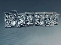 Ca. 1500x loodgewichten voor dropshot en jigvissen, grijs / chroom - afbeelding 3 van  3