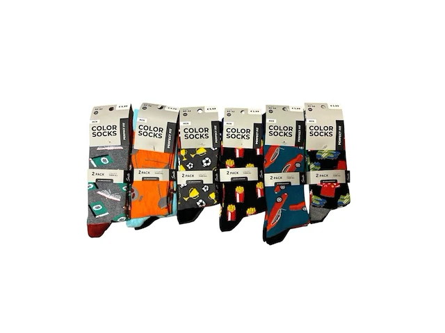 Ca. 150x color socks 2-pack - afbeelding 1 van  2