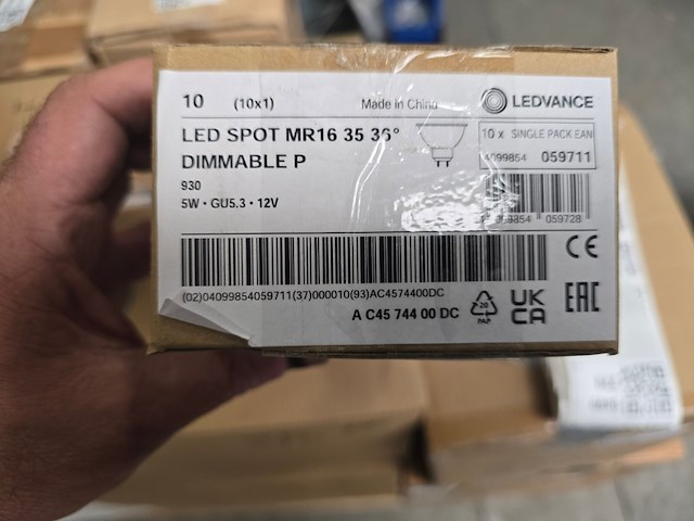 Ca. 150x led spot mr16 5w 12v ledvance, 594711 - afbeelding 2 van  5