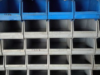 Ca. 150x magazijnbak met grijp opening, overtoom, transporter, grijs / chroom - afbeelding 4 van  4