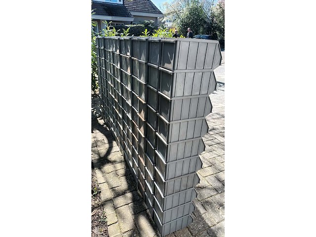 Ca. 150x magazijnbakken met grijp opening, grijs / chroom - afbeelding 4 van  6