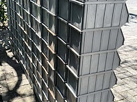 Ca. 150x magazijnbakken met grijp opening, grijs / chroom - afbeelding 4 van  6