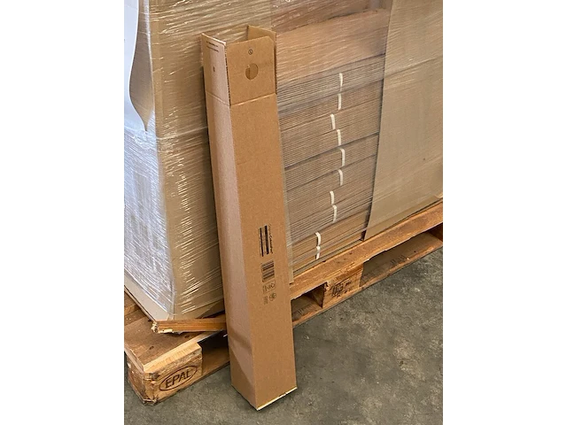 Ca. 150x stuks kokerdozen, bruin, 705x108x108mm - afbeelding 2 van  4