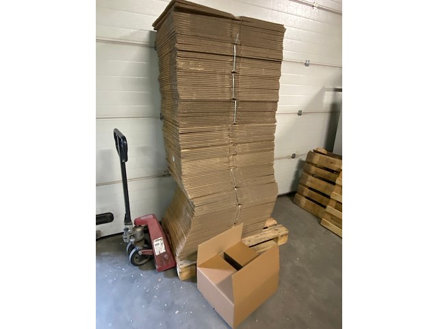 Ca. 150x verzenddozen 41x48x20cm dubbelgolf, bruin - afbeelding 1 van  4