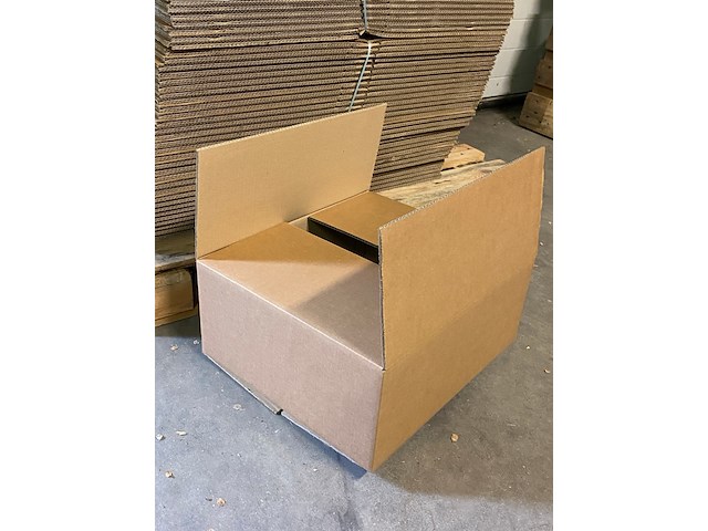 Ca. 150x verzenddozen 41x48x20cm dubbelgolf, bruin - afbeelding 2 van  4