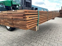 Ca. 151x guyana teak planken geschaafd, 21x120mm, lengte 245cm - afbeelding 2 van  4