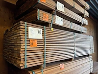 Ca. 151x guyana teak planken geschaafd, 21x120mm, lengte 245cm - afbeelding 4 van  4