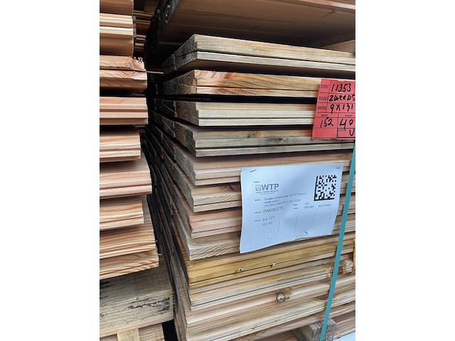 Ca. 152x douglas zweeds rabat, 21x190mm, lengte 400cm - afbeelding 3 van  3