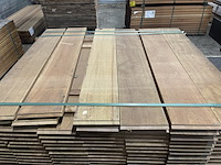 Ca. 152x guyana ipé buitenparket (kopse veer & groef), 21x145mm, lengte 95cm - afbeelding 1 van  3