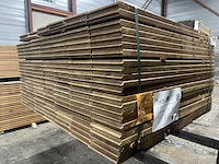 Ca. 152x guyana ipé buitenparket (kopse veer & groef), 21x145mm, lengte 95cm - afbeelding 2 van  3