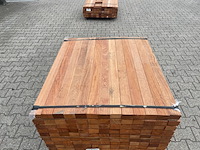 Ca. 156x angelim pedra onderliggers geschaafd, 45x68mm, lengte 100cm - afbeelding 1 van  3