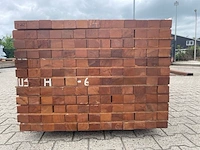 Ca. 156x angelim pedra onderliggers geschaafd, 45x68mm, lengte 200cm - afbeelding 2 van  3