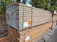 Ca. 156x guyana ipé planken fijnbezaagd, 22x150mm, 26/250cm, 70/300cm, 60/350cm - afbeelding 2 van  3