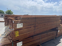 Ca. 159x angelim pedra ondeliggers fijnbezaagd, 40x60mm, lengte 131//405cm, 24/435cm, 4/465cm - afbeelding 4 van  4