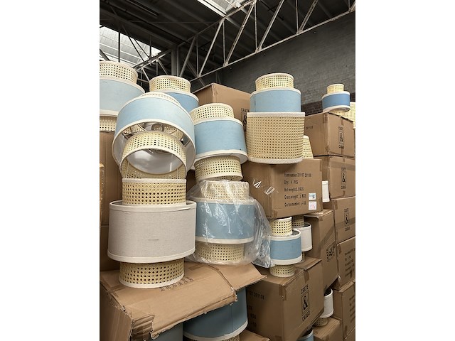 Ca. 159x rotan lampenkap crate & cargo - afbeelding 5 van  8