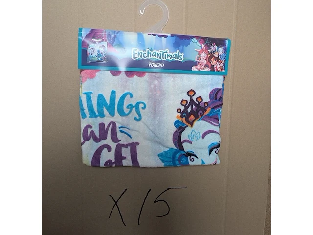 Ca. 15x ba poncho, disney enchantimals, 50 x 100 - afbeelding 2 van  2