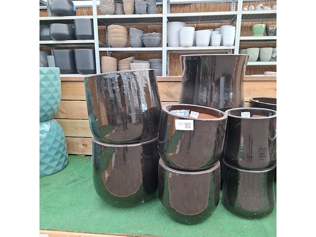 Ca. 15x bloempot, ceramics - afbeelding 2 van  7