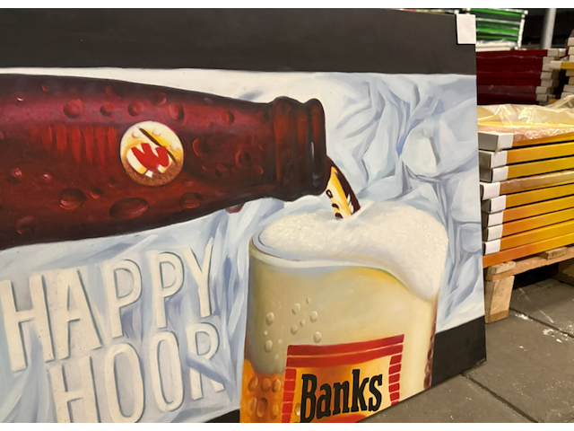 Ca. 15x canvas schilderij banks 90x60 - afbeelding 4 van  5