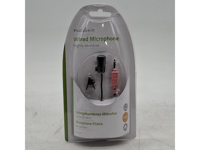 Ca. 15x clip-on microfoon, nedis, wired microphone - afbeelding 1 van  5