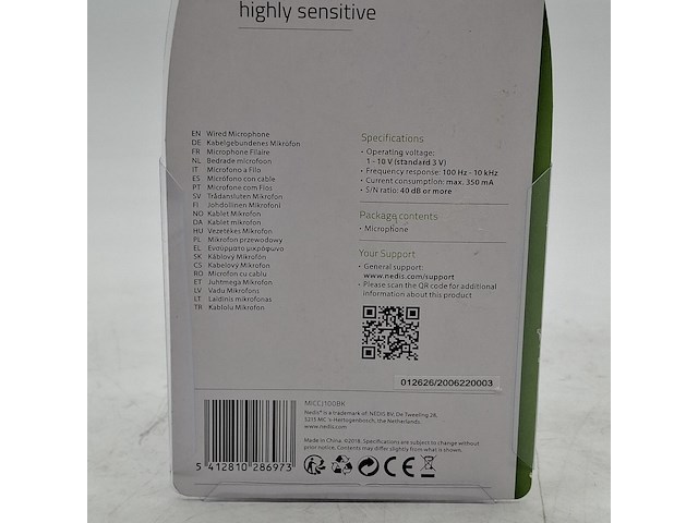 Ca. 15x clip-on microfoon, nedis, wired microphone - afbeelding 5 van  5