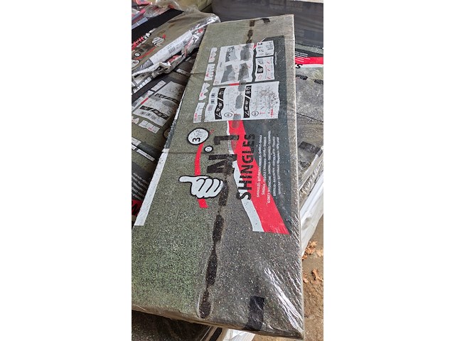 Ca. 15x dakshingles, iko, groen - afbeelding 2 van  3