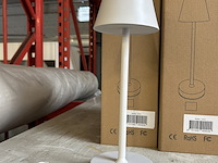 Ca. 15x design tafellamp oplaadbaar usb-c, wit - afbeelding 1 van  5