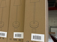 Ca. 15x design tafellamp oplaadbaar usb-c, wit - afbeelding 4 van  5