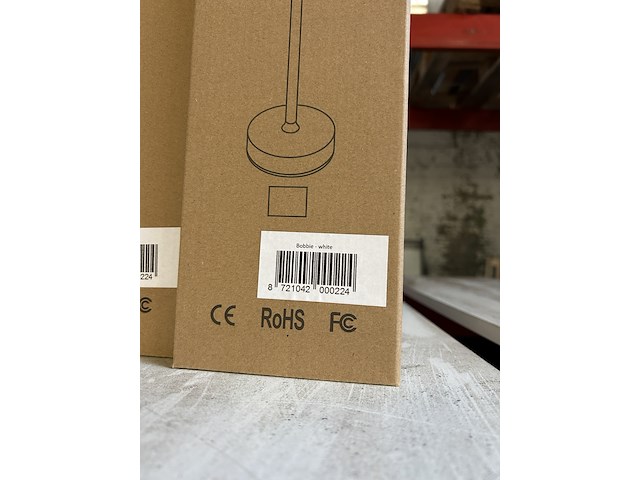Ca. 15x design tafellamp oplaadbaar usb-c, wit - afbeelding 5 van  5