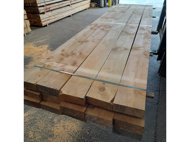 Ca. 15x douglas balk, 7 x 20 x 410 cm - afbeelding 5 van  5