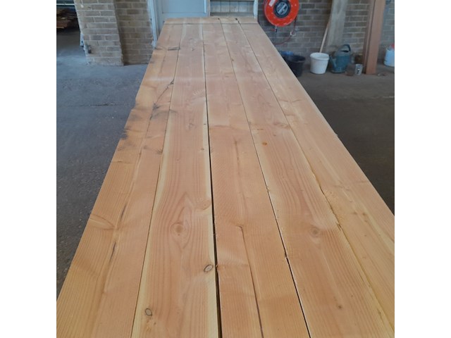 Ca. 15x douglas balken, 6,5 x 20,5 x 410 cm - afbeelding 2 van  5