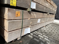Ca. 15x douglas balken fijnbezaagd, 200x200mm, lengte 400cm - afbeelding 4 van  4
