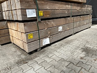 Ca. 15x douglas balken fijnbezaagd, 200x200mm, lengte 400cm - afbeelding 4 van  4
