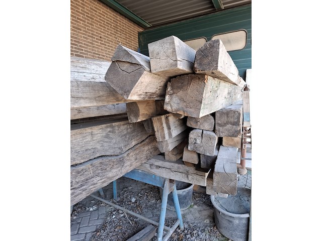 Ca. 15x eiken balk - afbeelding 7 van  9