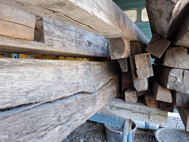 Ca. 15x eiken balk - afbeelding 8 van  9