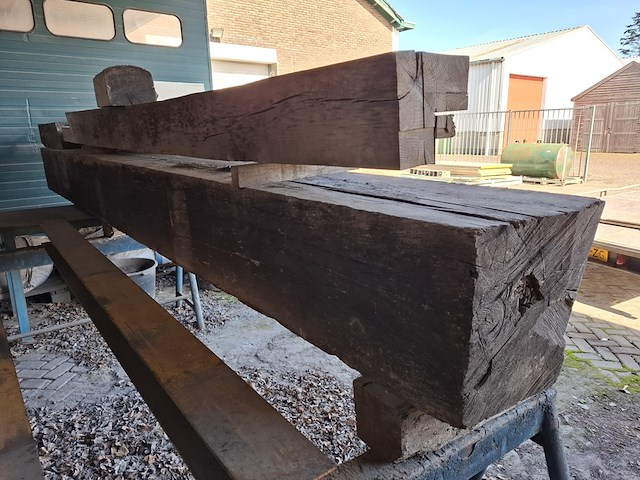Ca. 15x eiken balk - afbeelding 9 van  9