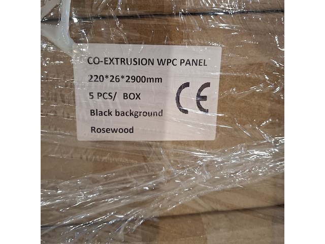 Ca. 15x hkc wpc wandpaneel 290x22, rosewood, 2026 - afbeelding 3 van  4