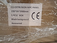 Ca. 15x hkc wpc wandpaneel 290x22, rosewood, 2026 - afbeelding 3 van  4