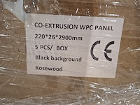 Ca. 15x hkc wpc wandpaneel 290x22, rosewood, 2026 - afbeelding 4 van  5
