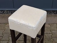 Ca. 15x houten bar-/horecakruk, crème - afbeelding 2 van  7