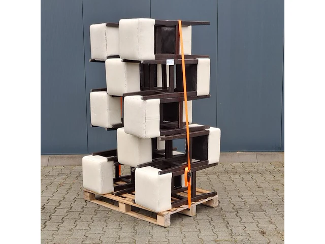 Ca. 15x houten bar-/horecakruk, crème - afbeelding 3 van  7