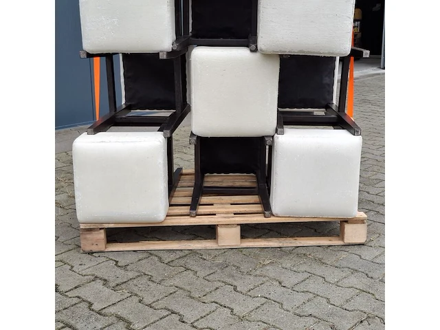 Ca. 15x houten bar-/horecakruk, crème - afbeelding 5 van  7