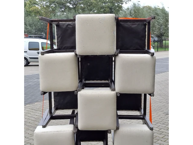 Ca. 15x houten bar-/horecakruk, crème - afbeelding 6 van  7