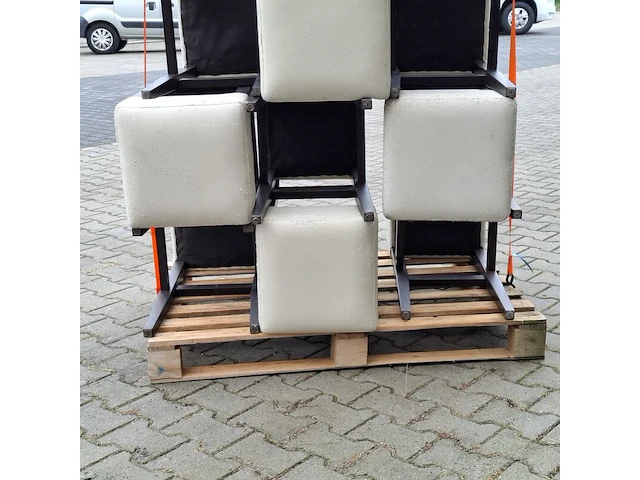 Ca. 15x houten bar-/horecakruk, crème - afbeelding 7 van  7