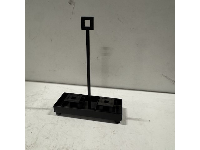 Ca. 15x kaarsenstandaard, zwart - afbeelding 1 van  5