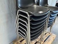 Ca. 15x kantinestoel berico plast, helene 1004/a, zwart - afbeelding 2 van  5