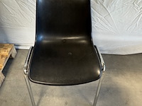 Ca. 15x kantinestoel berico plast, helene 1004/a, zwart - afbeelding 4 van  5