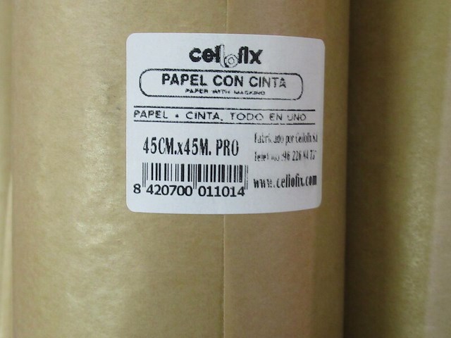 Ca. 15x rollen afplakpapier met taperand cellofix - afbeelding 2 van  2